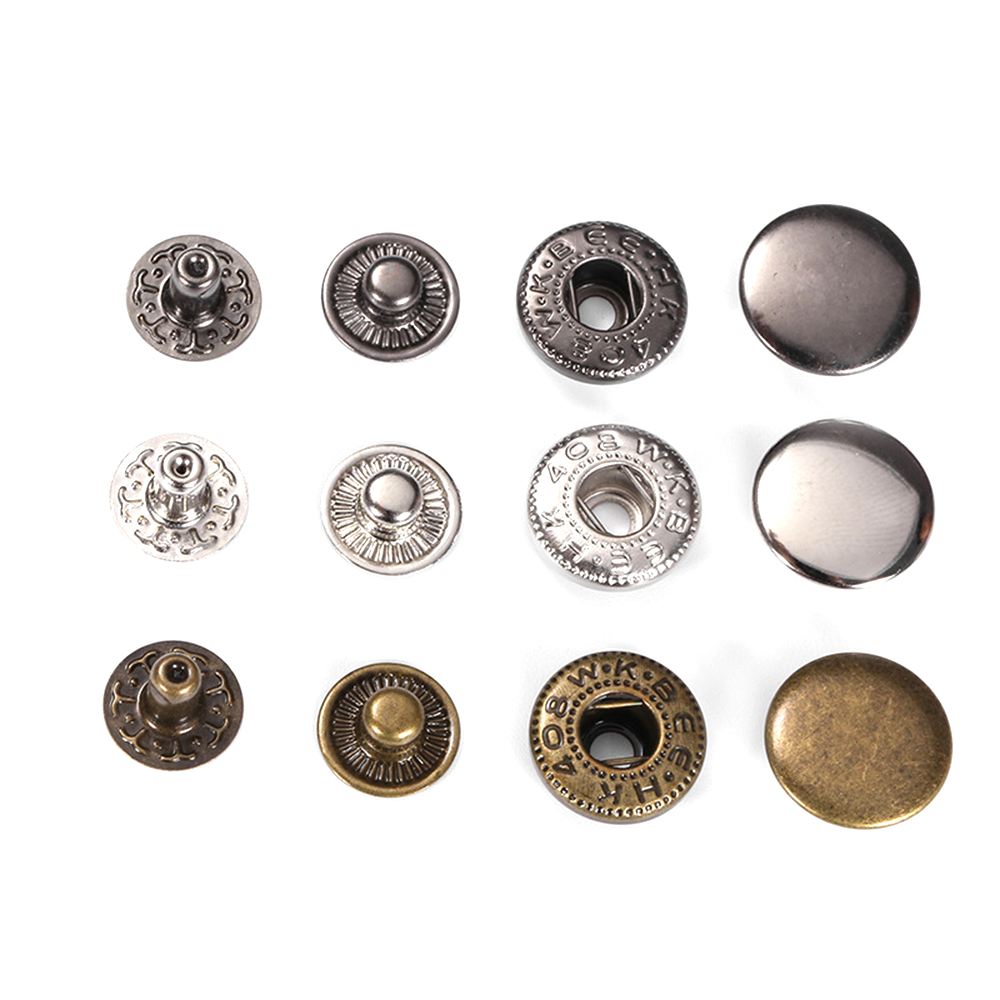 Manufacturer Custom Circle Metal Snap Button For Clothing Accessories